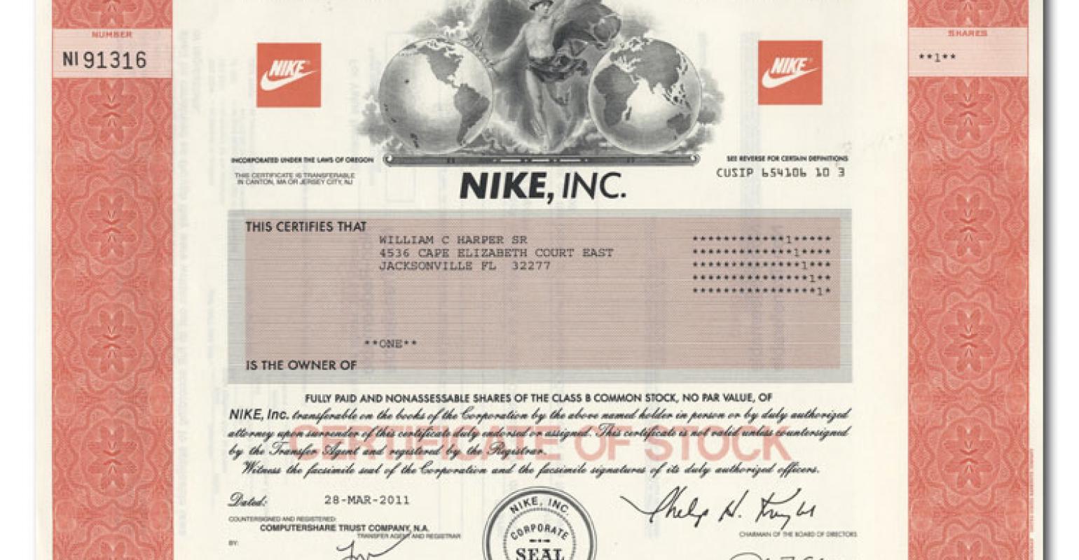 nike stock gift