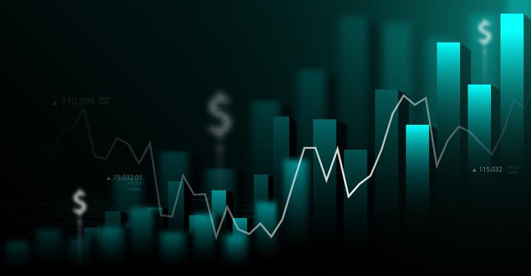 bar graph chart dollar signs investing ETF launches