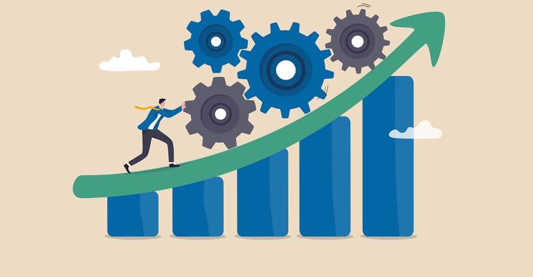 business gears growth chart RIA growth M&A