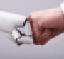 robot human fist bump