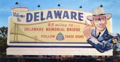 delaware postcard sign