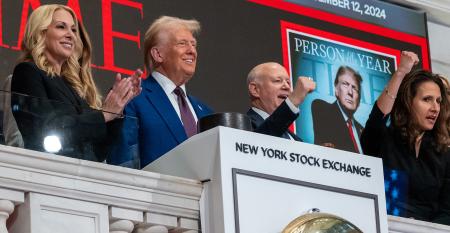 President-elect Donald Trump New York Stock Exchange opening bell Time Person of the Year